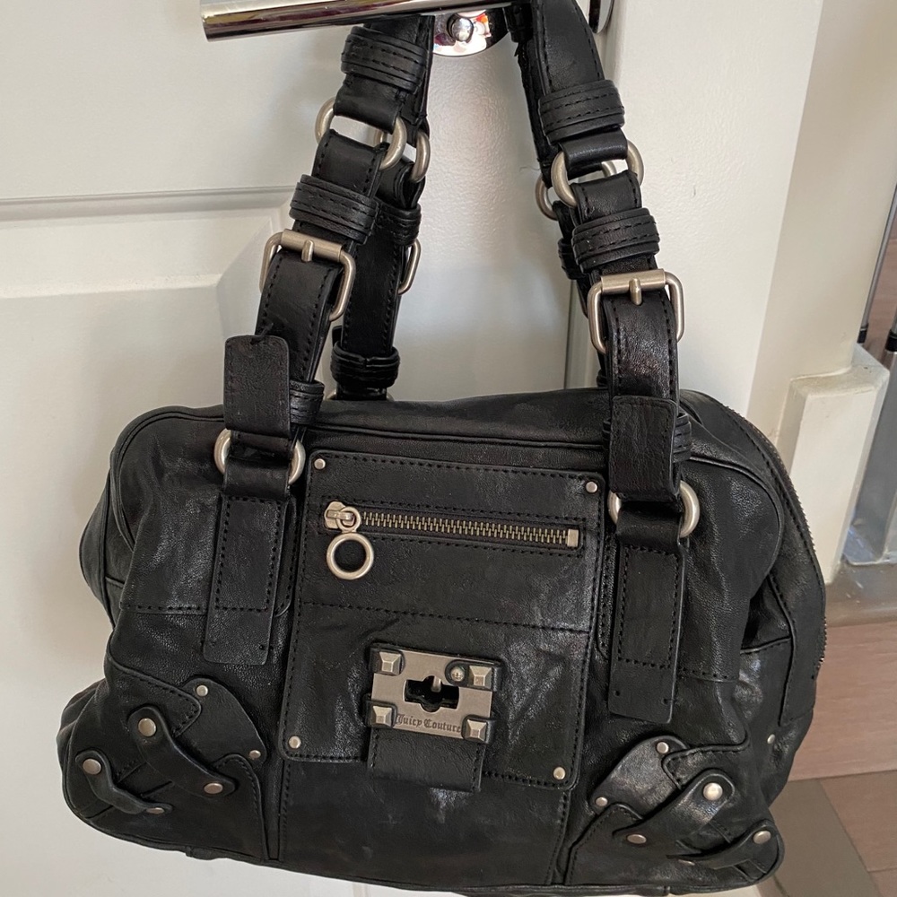 Juicy Couture Leather Satchel bag with studs